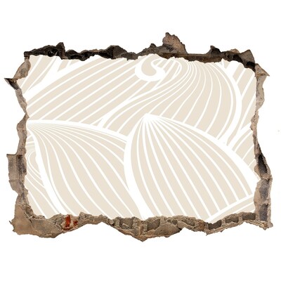 Wandsticker 3D doorkijk Abstract patroon op de muur