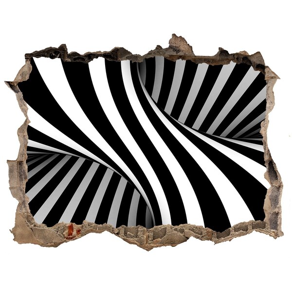 Zelfklevende muursticker 3D gat Optische illusie in de muur