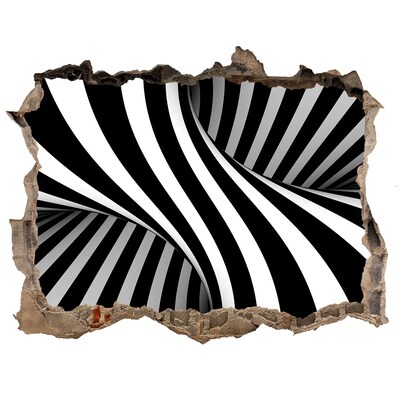 Zelfklevende muursticker 3D gat Optische illusie in de muur