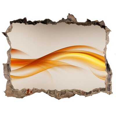 Dziura 3d fototapeta naklejka Fala kolorów w betonie