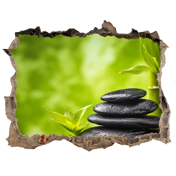 Samoprzylepna dziura naklejka Oaza spokoju z kamieniami