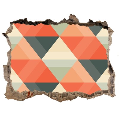 Fotoobraz dziura na ścianę Geometryczne Wzory w Dziurze