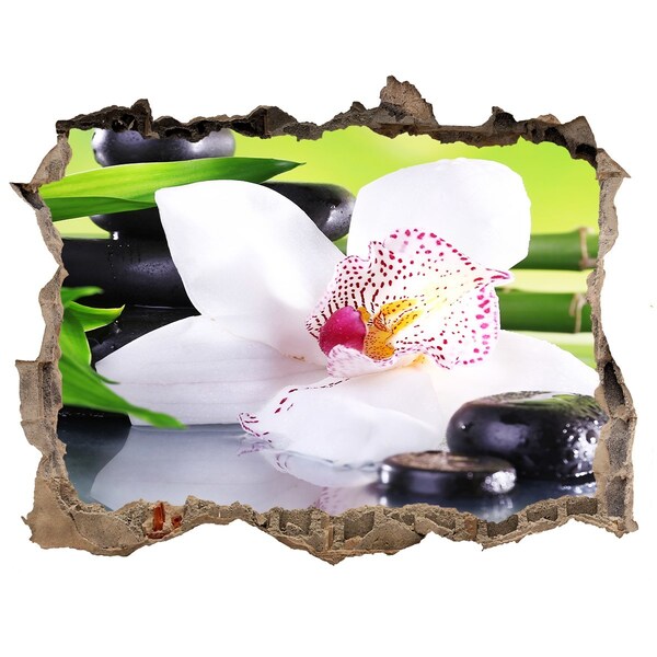 Samoprzylepna dziura na ścianę naklejka Kwiatowa oaza spokoju