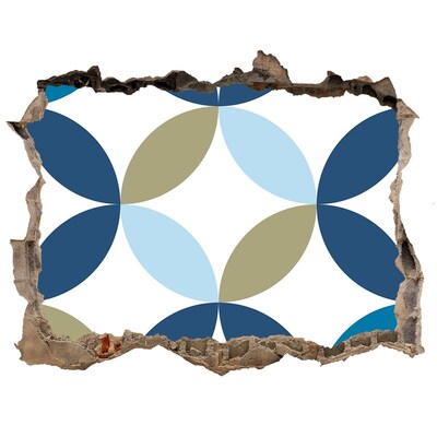 Fotoobraz dziura na ścianę Nowoczesny wzór na tle ściany