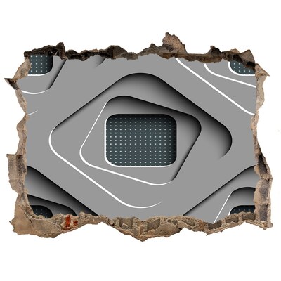 Dziura 3d fototapeta naklejka Nowoczesny design w betonie