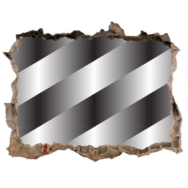 Zelfklevende 3D wandsticker illusie Gebroken muur-illusie