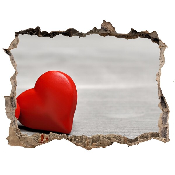 Fototapeta dziura na ścianę Serce w dziurze w ścianie