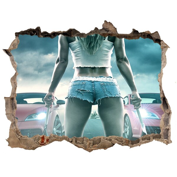 Foto zdjęcie dziura na ścianę Wyścigowe emocje