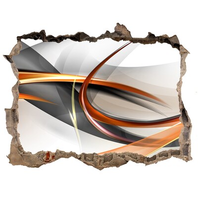 Dziura 3d fototapeta na ścianę Abstrakcyjny wyciek kolorów