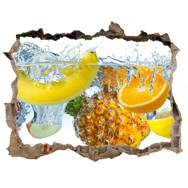 Samoprzylepna naklejka beton Owocowy wodospad w betonie