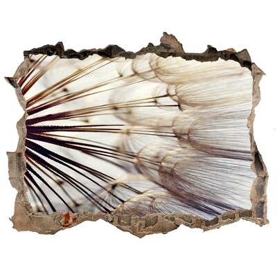 Zelfklevende 3D wandsticker illusie Een bloemendroom in beton.