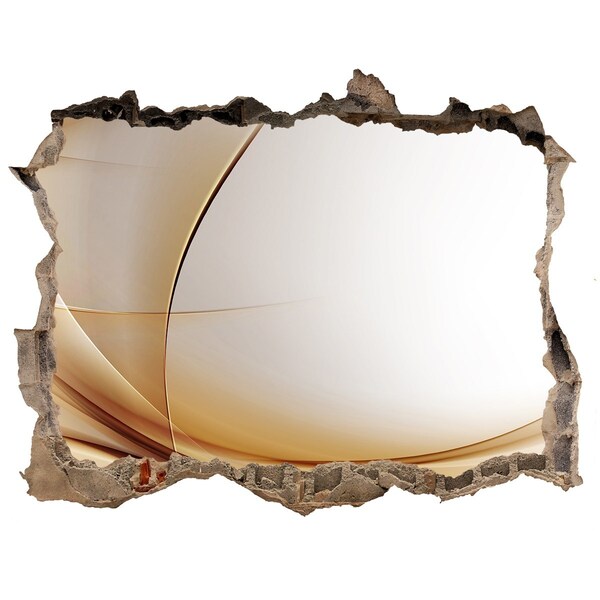 Zelfklevende muursticker 3D gat Abstracte ruimte achter de muur