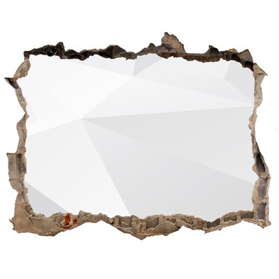 Wandsticker 3D doorkijk Gebroken muur met lichtreflectie