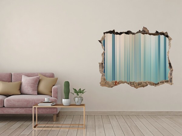 Zelfklevende 3D wandsticker illusie De illusie van open ruimte