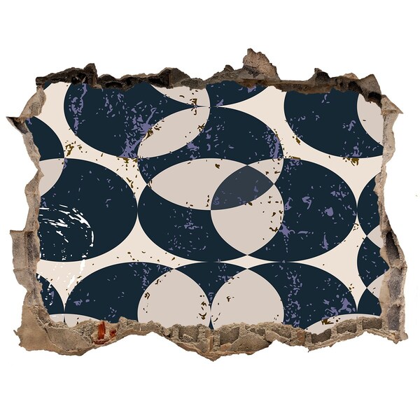 Wandsticker 3D doorkijk Modern ontwerp voor een gat in de muur