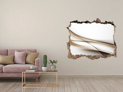 Samoprzylepna dziura ścienna 3D Abstrakcyjna przestrzeń za ścianą