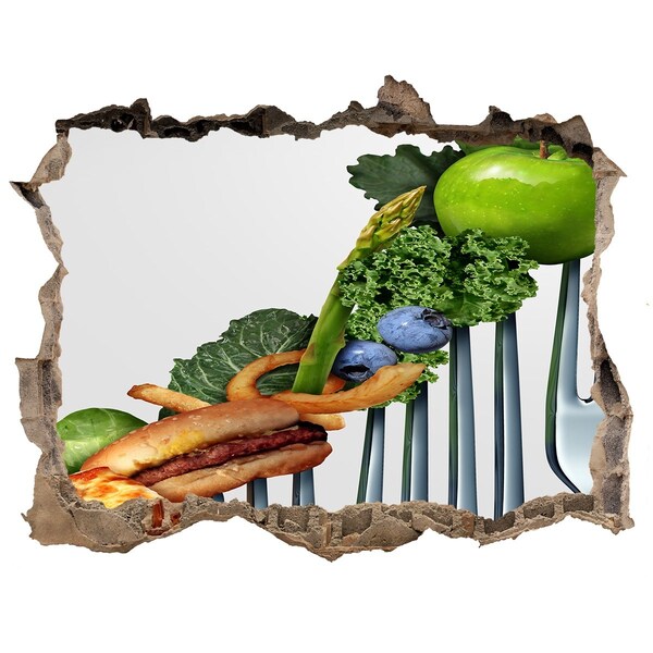 Samoprzylepna naklejka Kulinarny świat za ścianą