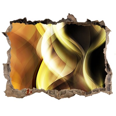 Zelfklevende muursticker 3D gat Abstracte Gat in de Muur