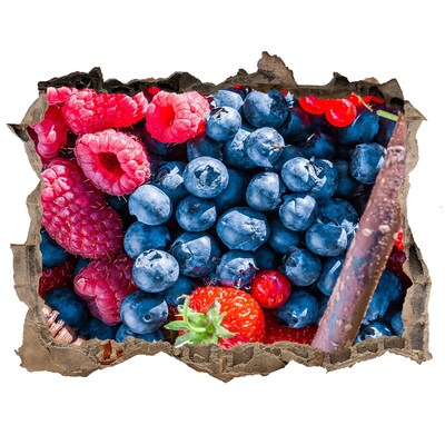 Samoprzylepna naklejka Owocowa dziura w ścianie