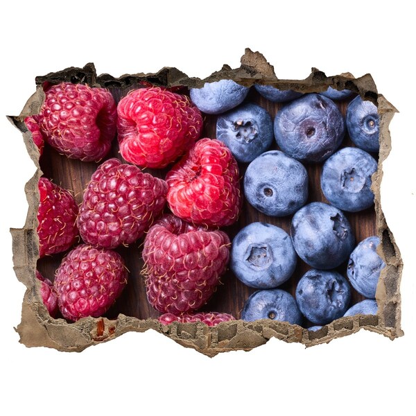 Zelfklevende muursticker 3D gat Fruity Hole in the Wall