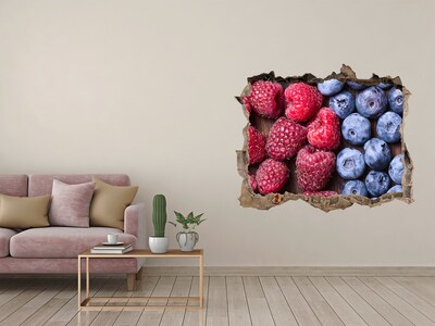 Zelfklevende muursticker 3D gat Fruity Hole in the Wall