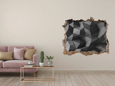 Zelfklevende 3D wandsticker illusie Modern Hole in Wall