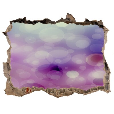 Zelfklevende muursticker 3D gat Kleurrijk gat in de muur