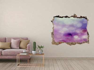 Zelfklevende muursticker 3D gat Kleurrijk gat in de muur