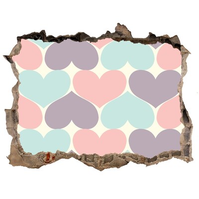 Fotoobraz dziura na ścianę Serce w betonie