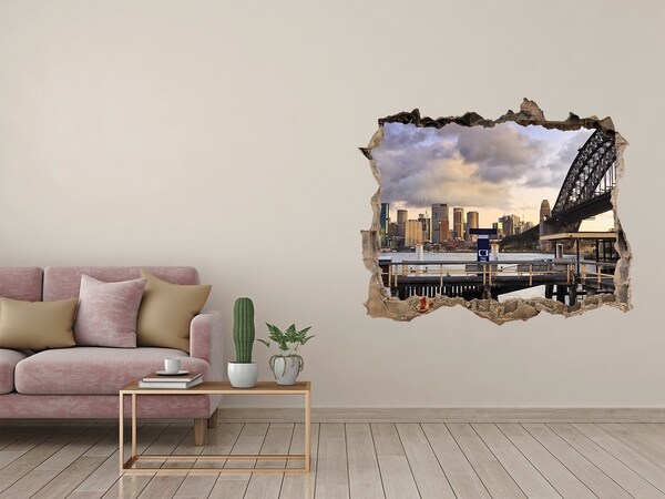 Fototapeta dziura na ścianę 3d Widok na Sydney