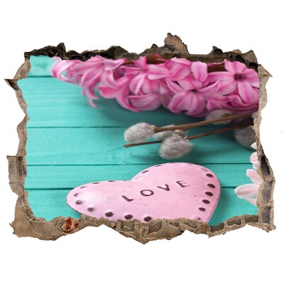 Samoprzylepna dziura na ścianę Serce pełne miłości