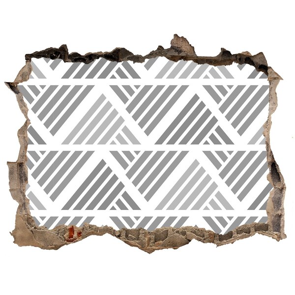 Wandsticker 3D doorkijk Geometrie in beton