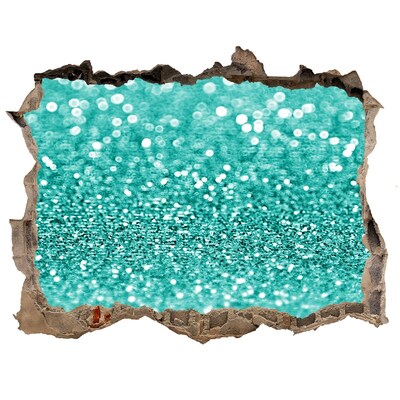 Zelfklevende muursticker 3D gat Bruisend water in een klein café.