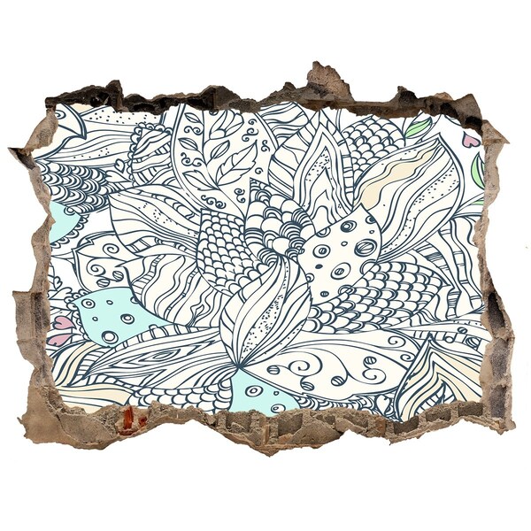 Fototapeta dziura na ścianę 3d Kolorowy świat natury