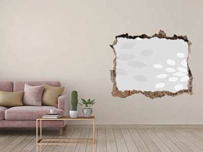 Fototapeta dziura na ścianę Zniszczona ściana z widokiem na wodę