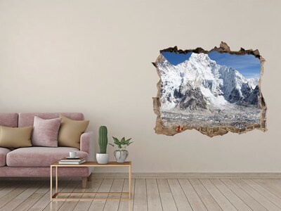 Zelfklevende muursticker 3D gat Himalaya-gebergte