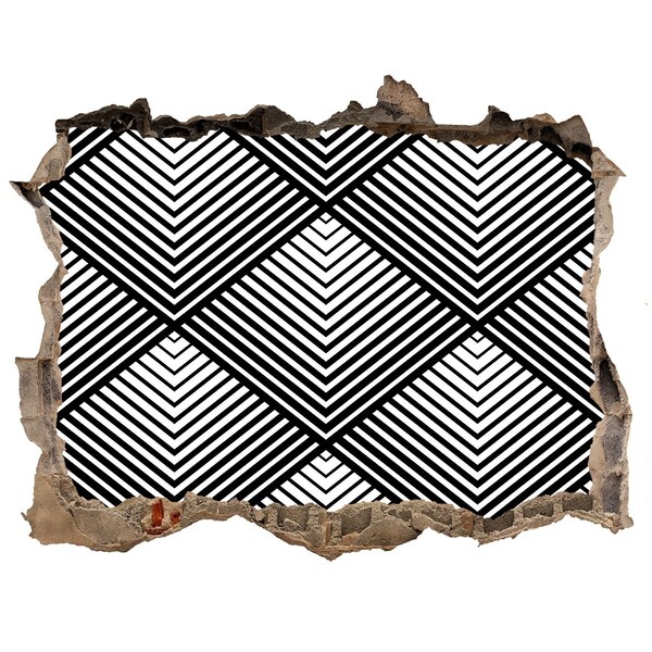 Samoprzylepna dziura na ścianę Geometria w Złomie