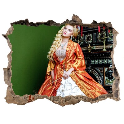 Fotoobraz dziura na ścianę Królewski bal w historycznym wnętrzu