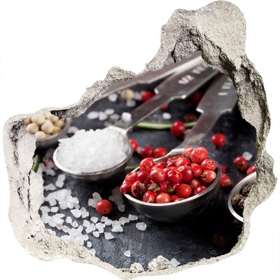 Naklejka 3D dziura na ścianę Przyprawowy raj