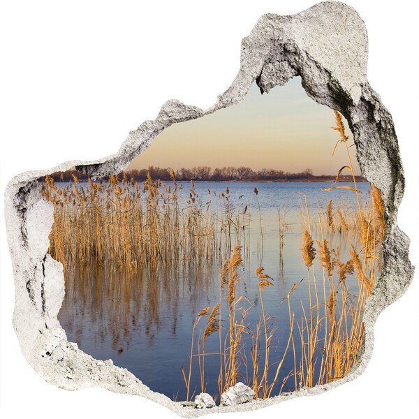 Samoprzylepna naklejka beton Zatoka z trzcinami