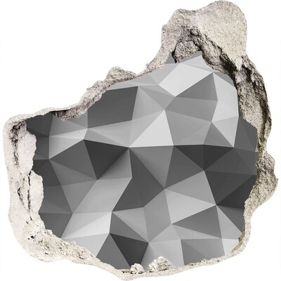 Zelfklevende muursticker 3D gat Geometrisch gat in de muur