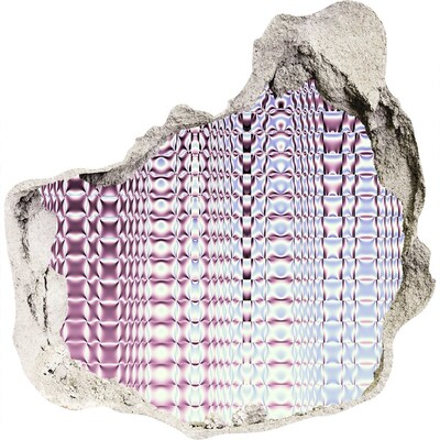 3D muursticker effect gat in de muur Reflectie in het gat
