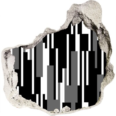 Fototapeta dziura na ścianę Nowoczesna sztuka na ścianie