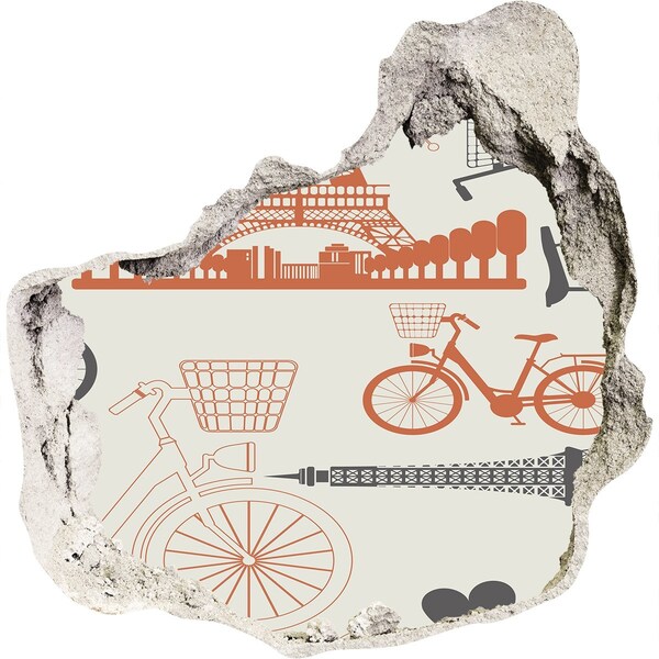 Fototapeta dziura na ścianę Paryż w detalach