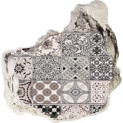 Fototapeta dziura na ścianę Kafle w stylu vintage