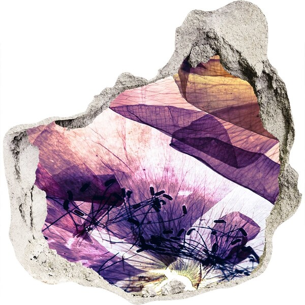 Samoprzylepna naklejka fototapeta Kwiatowy świat za murami