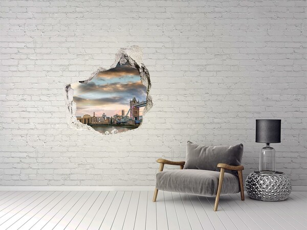 Fototapeta dziura na ścianę Most Tower Bridge w Londynie