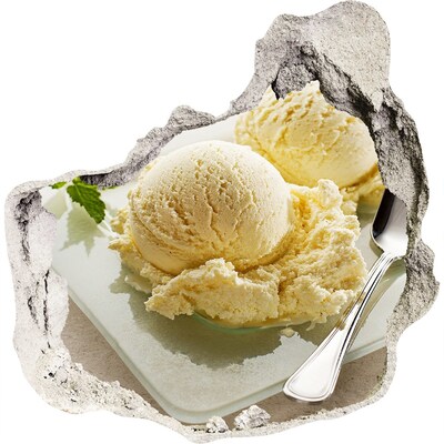 Naklejka 3D dziura na ścianę Lodowy raj