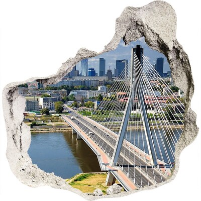 Fototapeta dziura na ścianę Most w Warszawie