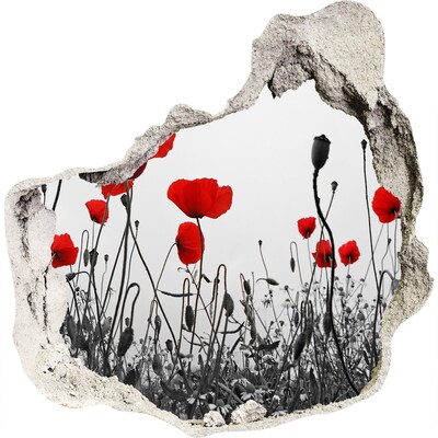 Samoprzylepna naklejka fototapeta Kwiaty w ruinach